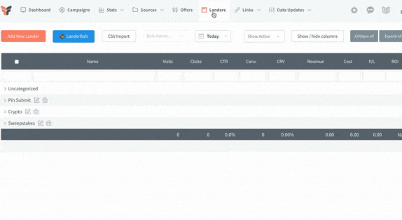 adding a landing page to funnelflux
