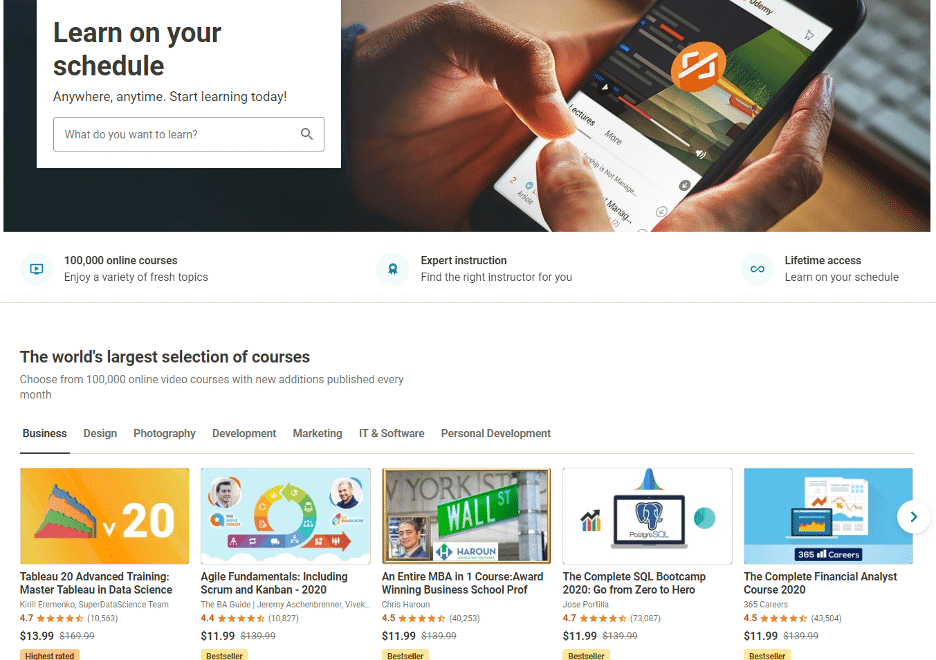 udemy affiliate program